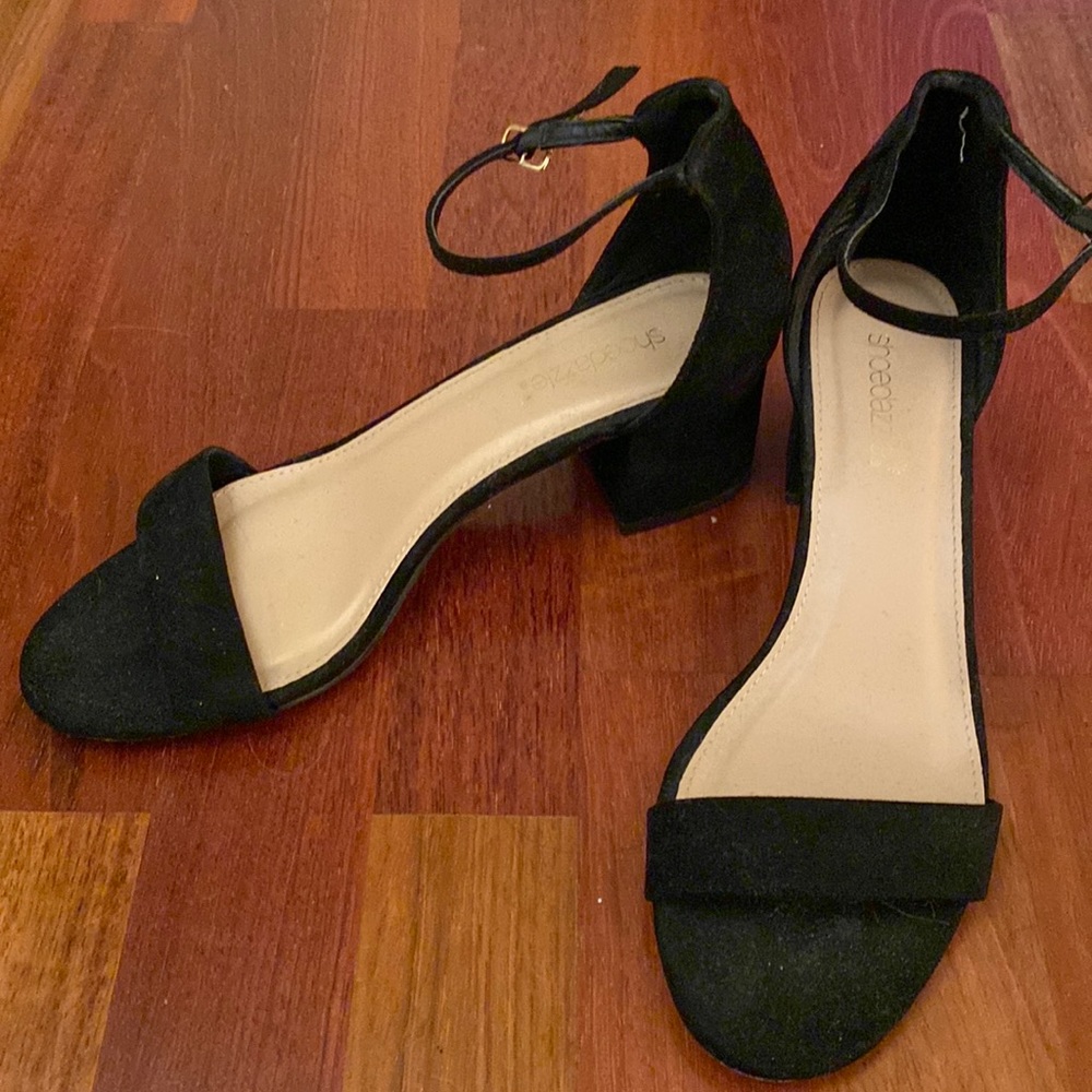 Black Strap Heels